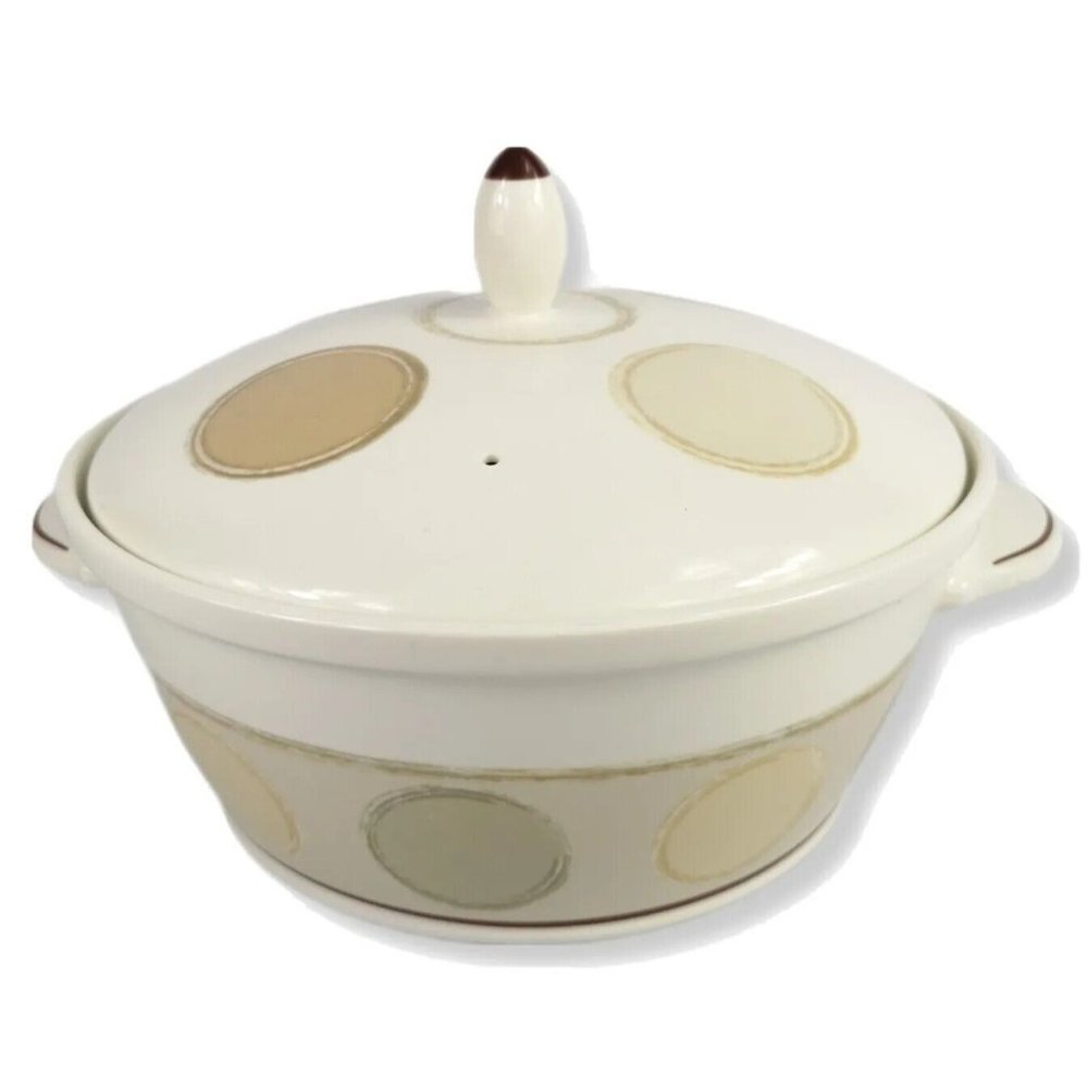 Mocha Java by Noritake Ambience Covered Casserole Dish 7989 MINT 2.5 Qt